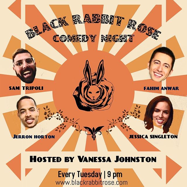 Enjoy artisanal cocktails, and  LAUGH your tail off TONIGHT! The lovely @vanessavjohnston will be hosting this night of full fledged fun. DM FOR RESERVATIONS!!!