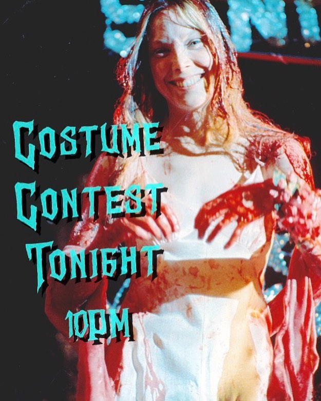 Happy Halloween
Costume Contest Tonight at 10pm Winner gets complimentary Table Service sponsored by @plymouthginus Live Music with @pusciejonesrevue DJ @heylittleindian
Happy Hour 5/8pm 
#happyhour #costumecontest #losangeles #gododgers #hollywood #carrie #scary #