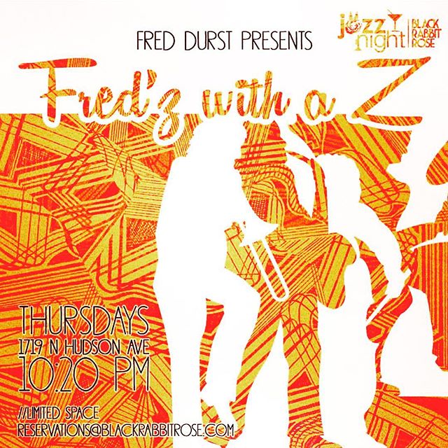 JOIN US TONIGHT FOR SOME INCREDIBLE JAZZ! These Musicians handpicked by FRED DURST! ..........
