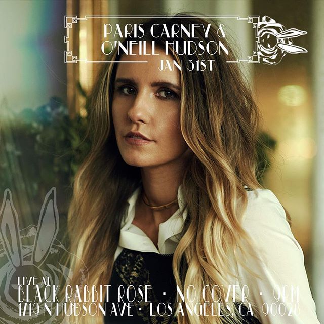 Wednesday Night @pariscarney @oneillhudsonsings starts at 9PM come grab a drink at the main bar before.