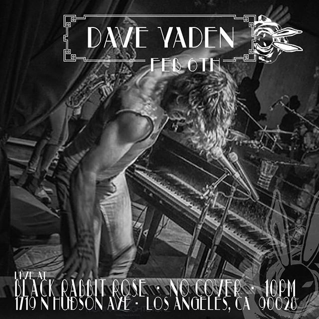 Tuesday @daveyaden 10PM, come in early and grab one of our amazing cocktails in the main bar. Then head over to the rose theatre for live music.
